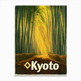 Aihrgdesign A Mid Century Modern Travel Poster For Kyoto Show Cc1b1a46 11b8 48a2 9f54 73de92fe45b1 1 Canvas Print