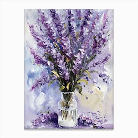 Lavender In A Vase Canvas Print