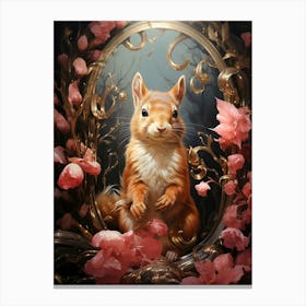 Floral Fantasy Hedgehog Canvas Print