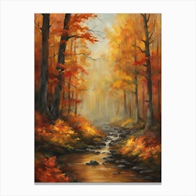 Autumn Stream Stampe su tela