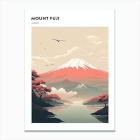 Mount Fuji Japan 3 Hiking Trail Landscape Poster Canvas Print