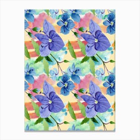 Watercolor Flowers - Veronica blue flower 1 Canvas Print