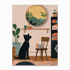 Dog In A Room Canvas Print