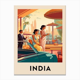 Vintage Travel Poster India 6 Canvas Print