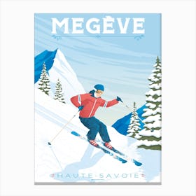 Megeve Ski Resort France Canvas Print