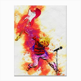 Smudge Kurt Cobain Jump Canvas Print