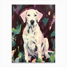 A Great Dane Dog Painting, Impressionist 4 Canvas Print