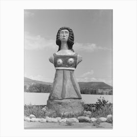Untitled Photo, Possibly Related To Colored Statue, Work Of Cimarron, New Mexico, Artist By Russell Lee Canvas Print