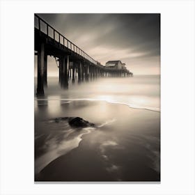 Pier On The Beach Canvas Print