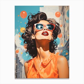 Pop Woman Art And Elegance Canvas Print