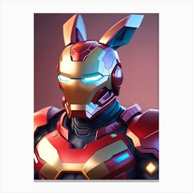 Iron Bunny 7 Canvas Print