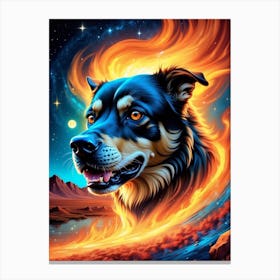 Super dog Canvas Print