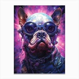 Dog With Goggles Canvas Print