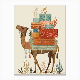 Camel With Gifts 3 Canvas Print