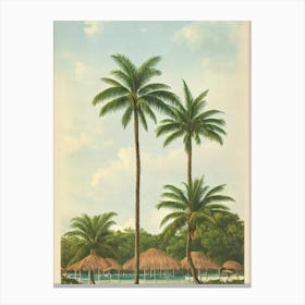 Jolly Beach Antigua Vintage Canvas Print
