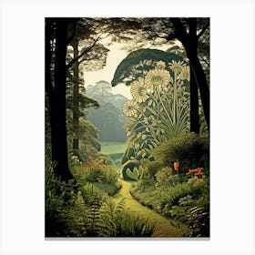 Royal Botanic Gardens Kandy Sri Lanka Henri Rousseau Style 2 Canvas Print