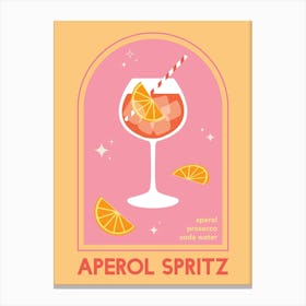 Aperol Spritz Cocktail Canvas Print