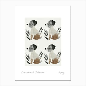 Cute Animals Collection Puppy 7 Canvas Print