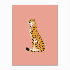 Boho Minimalist Leopard Canvas Print