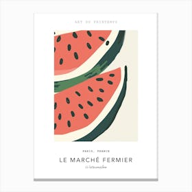 Watermelon Le Marche Fermier Poster 5 Canvas Print