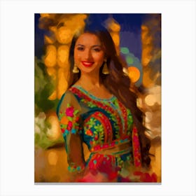 The Sparkling Festivity: An Evening of Cultural Radiance Canvas Print