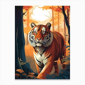 Tiger In The Forest 1 Canvas Print