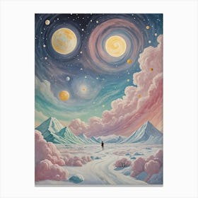 Pastel Space Canvas Print