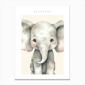 Elephant Nursery Print Canvas Print