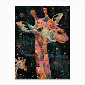 Giraffes 4 Canvas Print