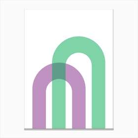 M Logo Canvas Print