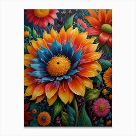 Colorful Flowers Canvas Print