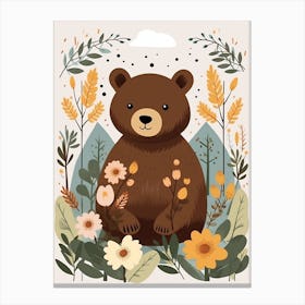 Baby Animal Illustration  Bear 14 Canvas Print