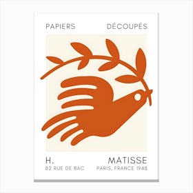 Dove By Matisse Canvas Print