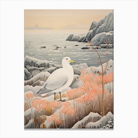 Winter Bird Painting Albatross 1 Canvas Print