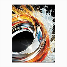 Splashing Water Canvas Print