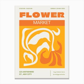 Flower Market Canvas Print