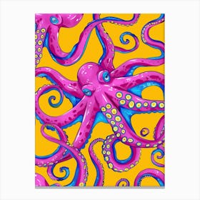 Octopus Seamless Pattern Canvas Print