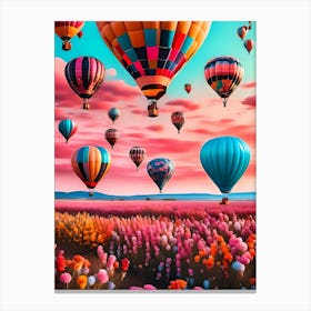 Hot Air Balloons In The Sky Canvas Print