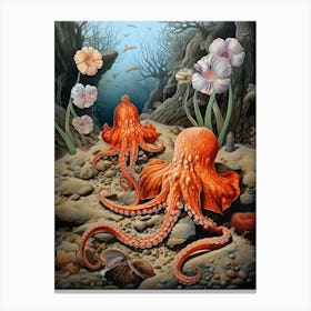 Friendly Octopus 1 Canvas Print