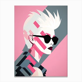 Barbenheimer punk pink girl Canvas Print