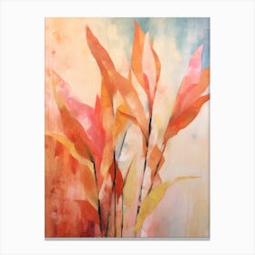 Fall Flower Painting Heliconia 1 Canvas Print