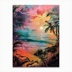 Tropical Sunset 4 Canvas Print