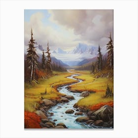 Stream In The Mountains Canvas Print