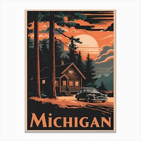 Vintage Travel Poster Michigan 2 Canvas Print