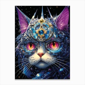 Cat In Space 3 Canvas Print