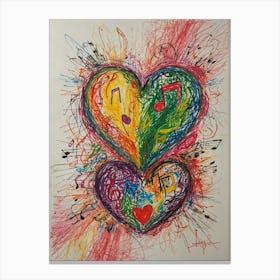 Heart Of Music 17 Canvas Print