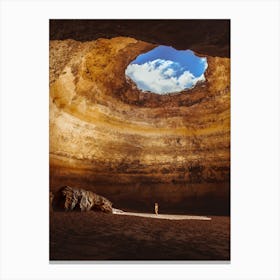 Cave In Portugal Canvas Print