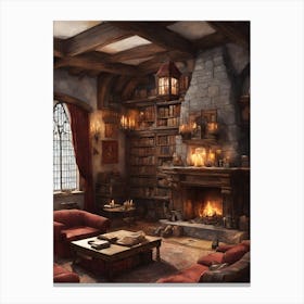 Harry Potter Living Room 3 Canvas Print