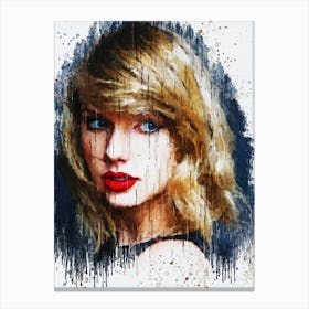 Taylor Swift Paint Canvas Print