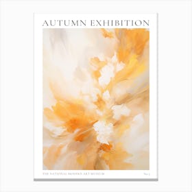 Autumn Exhibition Modern Abstract Poster 3 Canvas Print